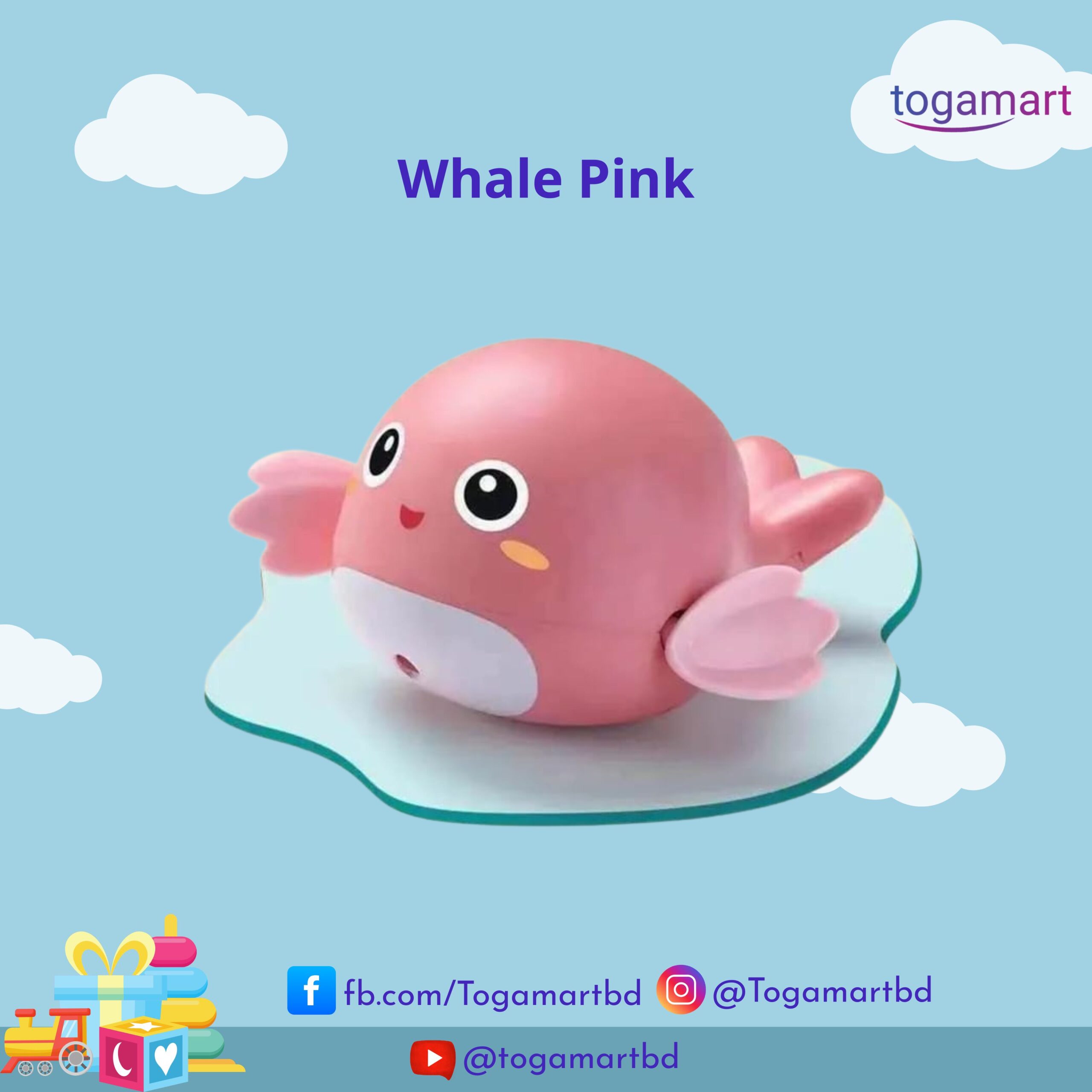 1 Whale Pink-Swimming Toy - Image 1