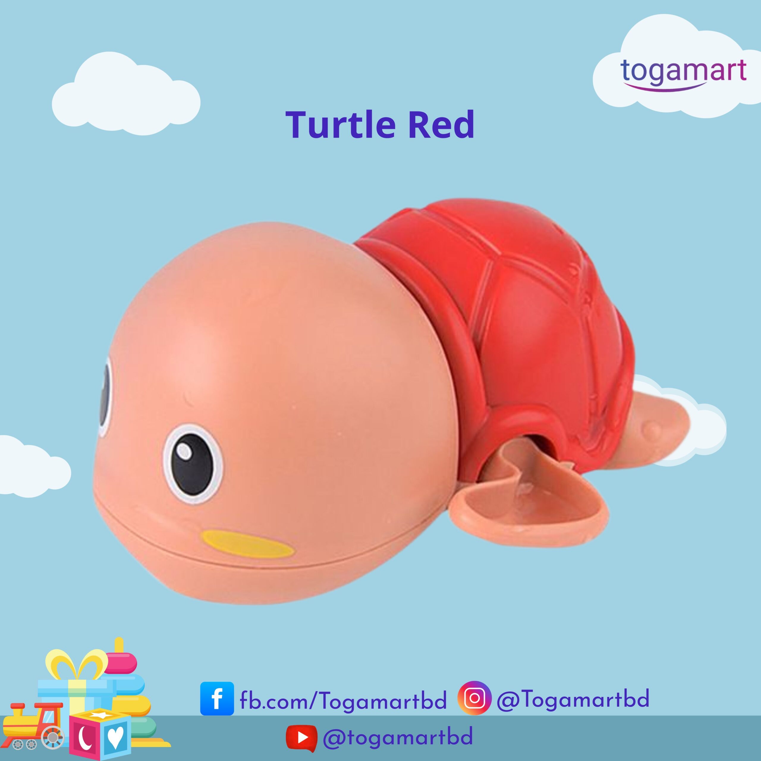 turtle-red Turtle Red-Swimming Toy - Image 1