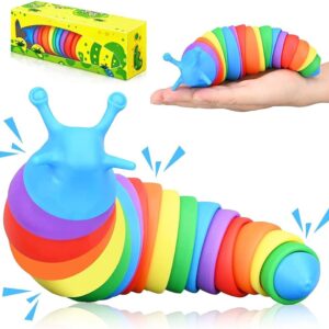Fidget Slug Toy . Pack 3D Printed Articulated Sensory Toys